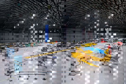 Aviation museum floor shines with Luxafloor LGE and PTX