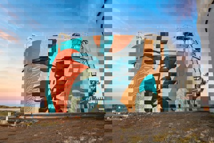 Water tank becomes art icon with Durebild STE and Weathershield