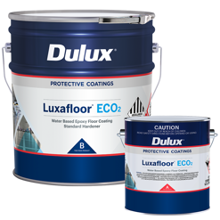 dulux luxafloor eco2 - low build, water borne, two-pack epoxy floor paint