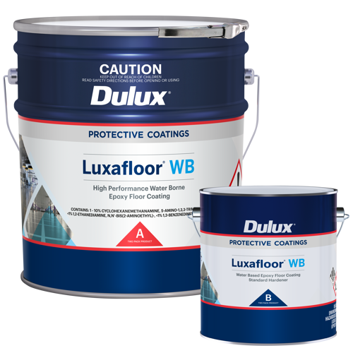 dulux luxafloor wb - low build, water borne, two-pack epoxy floor paint